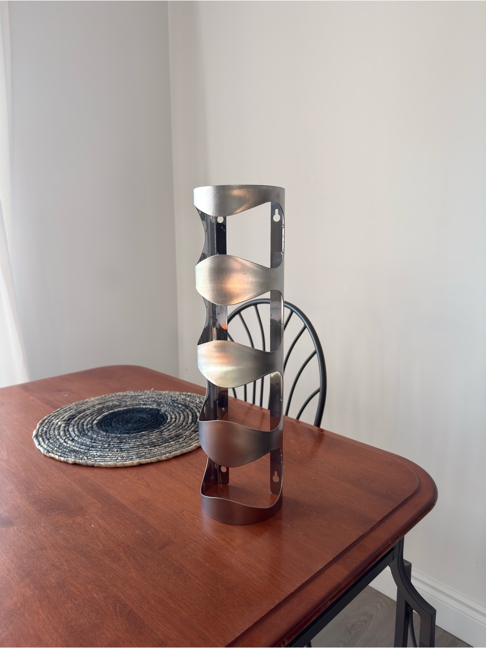 VURM IKEA Chrome Metal Wine Holder